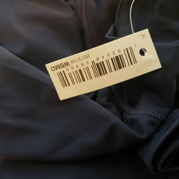 Essentials UPF 50+ Men's Rashguard, Navy, X-Large - Picture 6 of 6